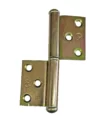 BISAGRA FICHA .80 MM CARPINTERO 3 AGUJEROS ZINCADA