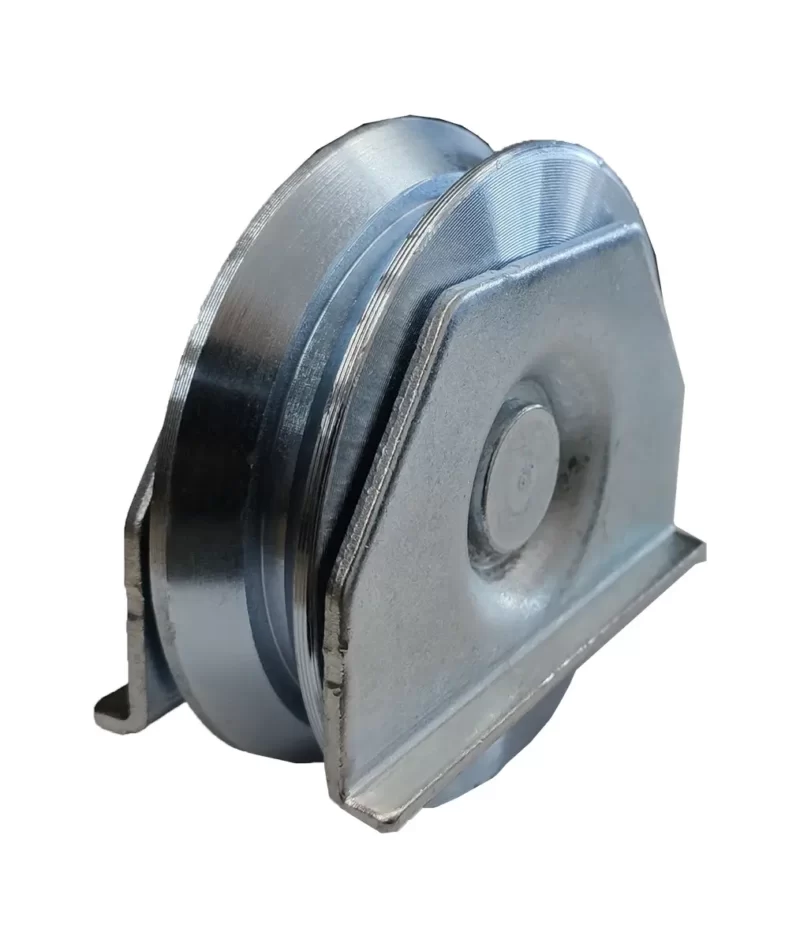RUEDA PARA PORTON ACERO .60 CANAL V C/SOPORTE PARA SOLDAR