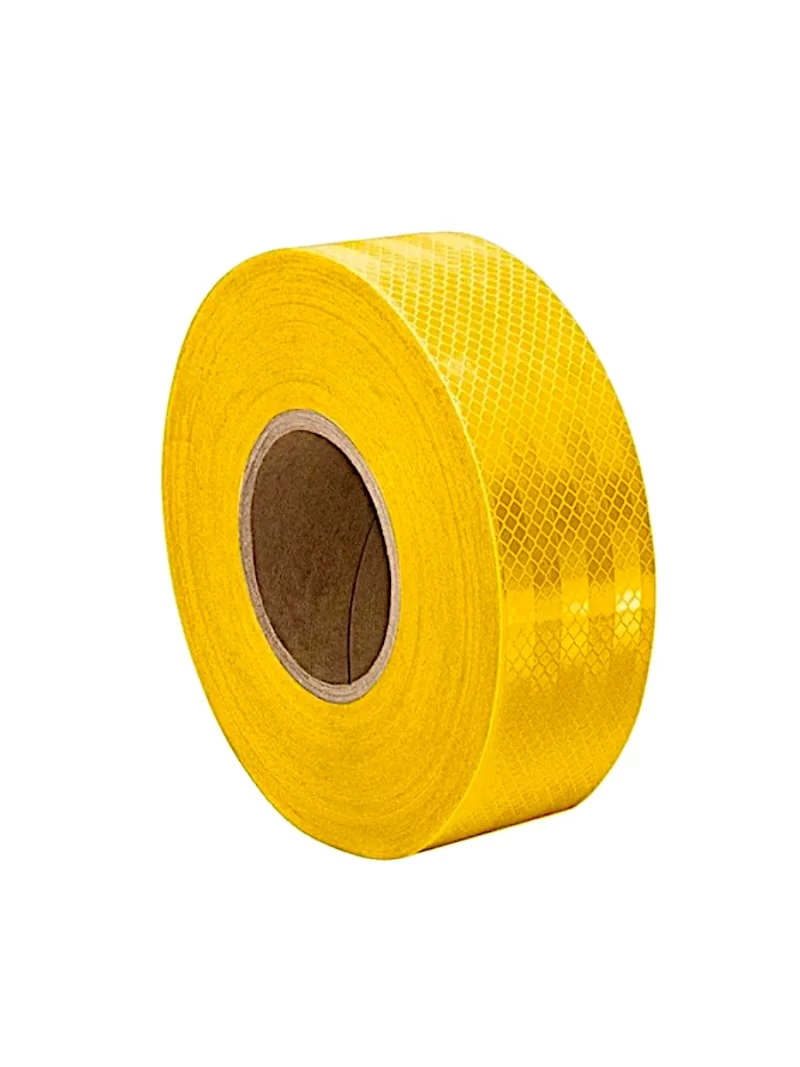 CINTA REFLECTIVA VEHICULAR AMARILLA 5CM x 1M VRP