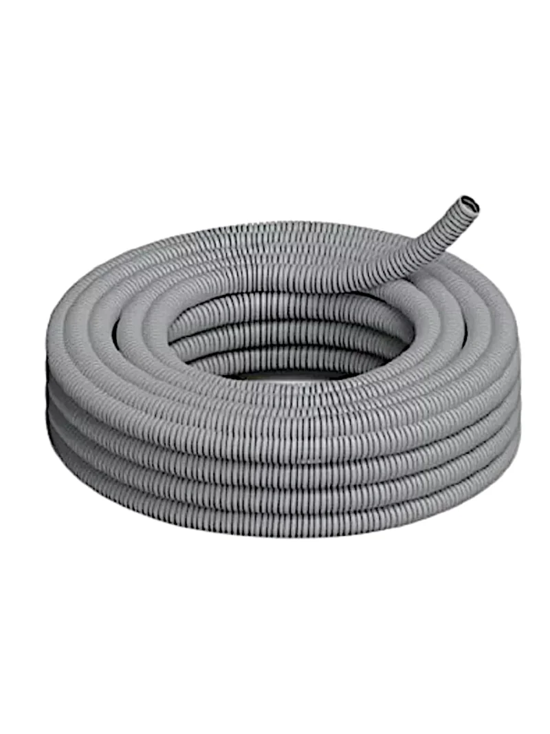 CAÑO CORRUGADO 3/4" GRIS CONCRETE IGNIFUGO (ROLLO 25M)