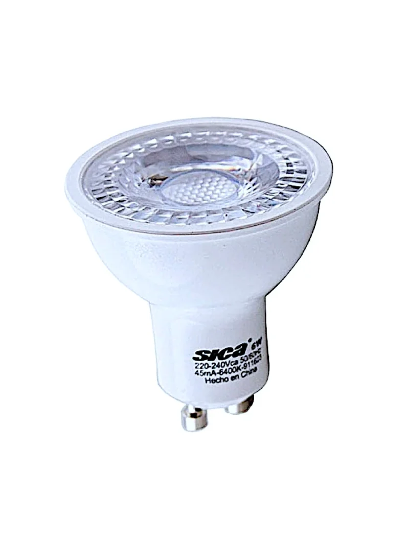 LAMPARA LED DICROICA SICA 6W GU10 FRIA