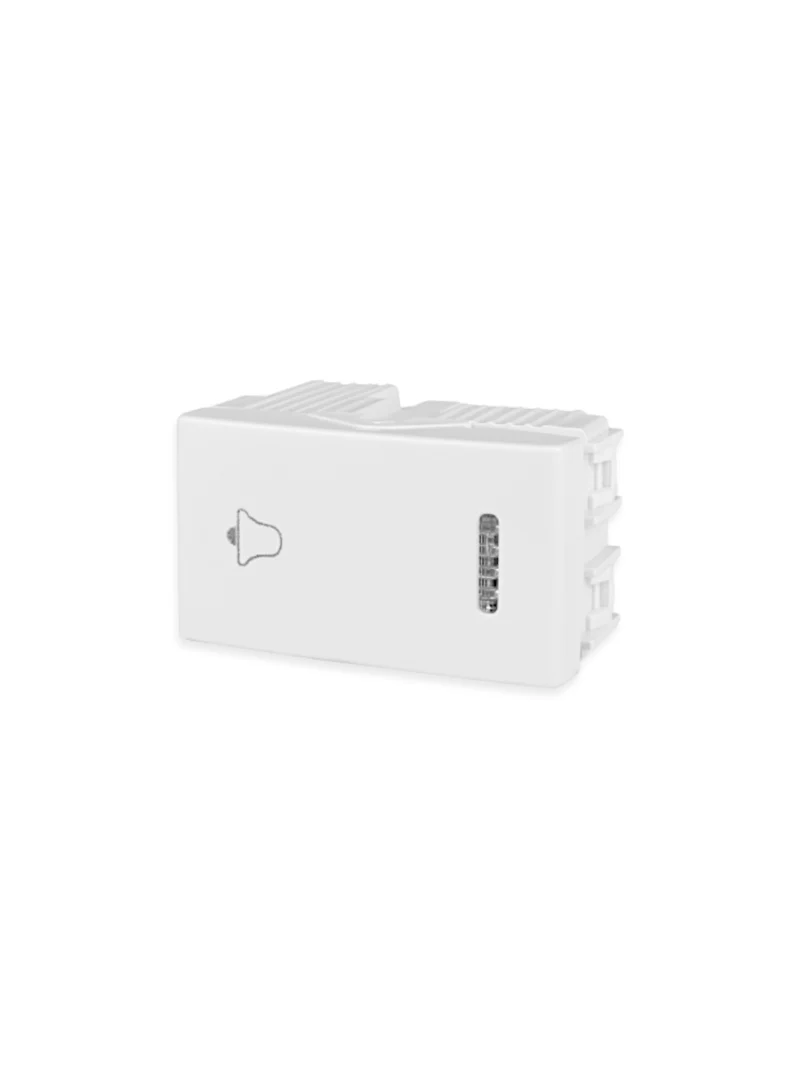 LLAVE EMBUTIR KALOP PULSADOR CON CAMPANA BLANCO