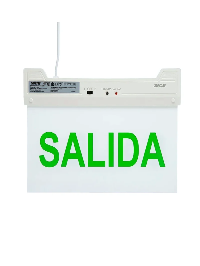 CARTEL DE SALIDA LUMINOSO SICA
