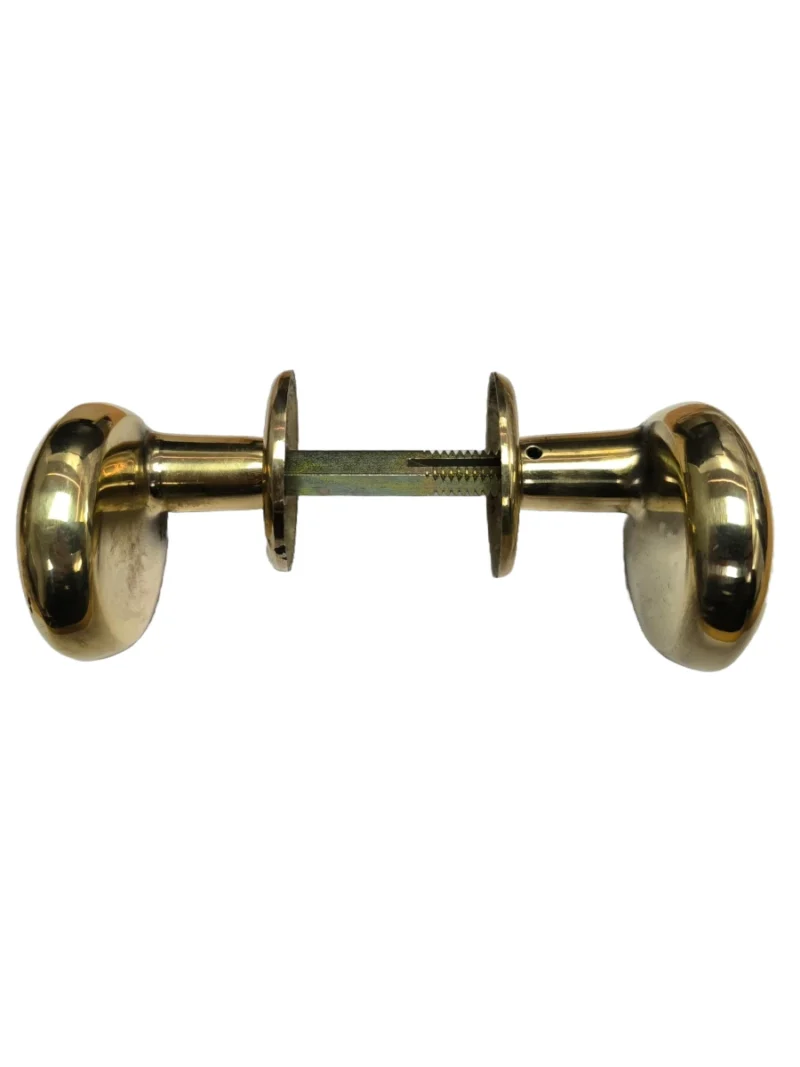 PICAPORTE POMO D/B DESCENTRADO LISO BRONCE PULIDO
