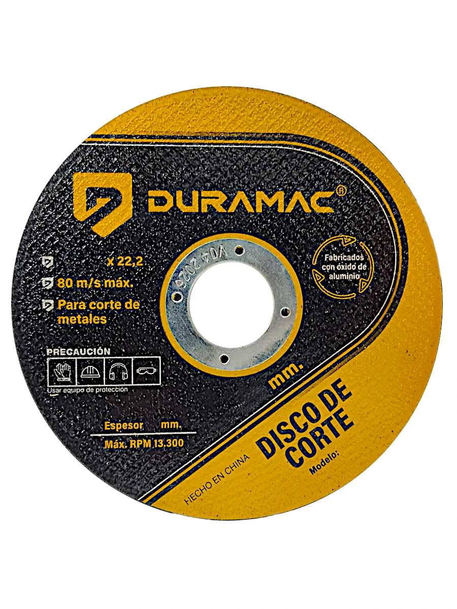 DISCO DURAMAC DE CORTE 115 MM x 1.6MM