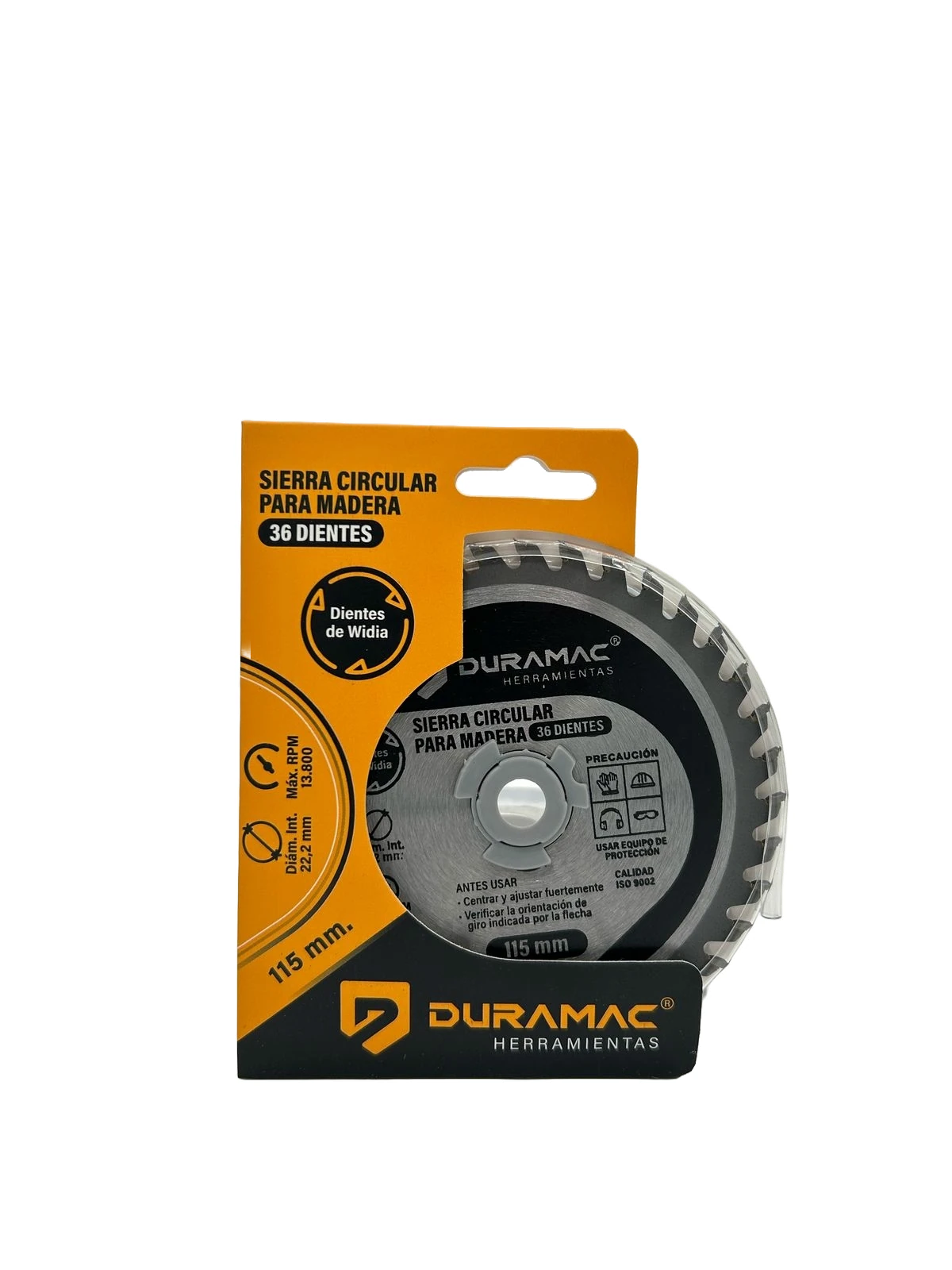 DISCO DURAMAC MADERA 36 DIENTES 115 MM