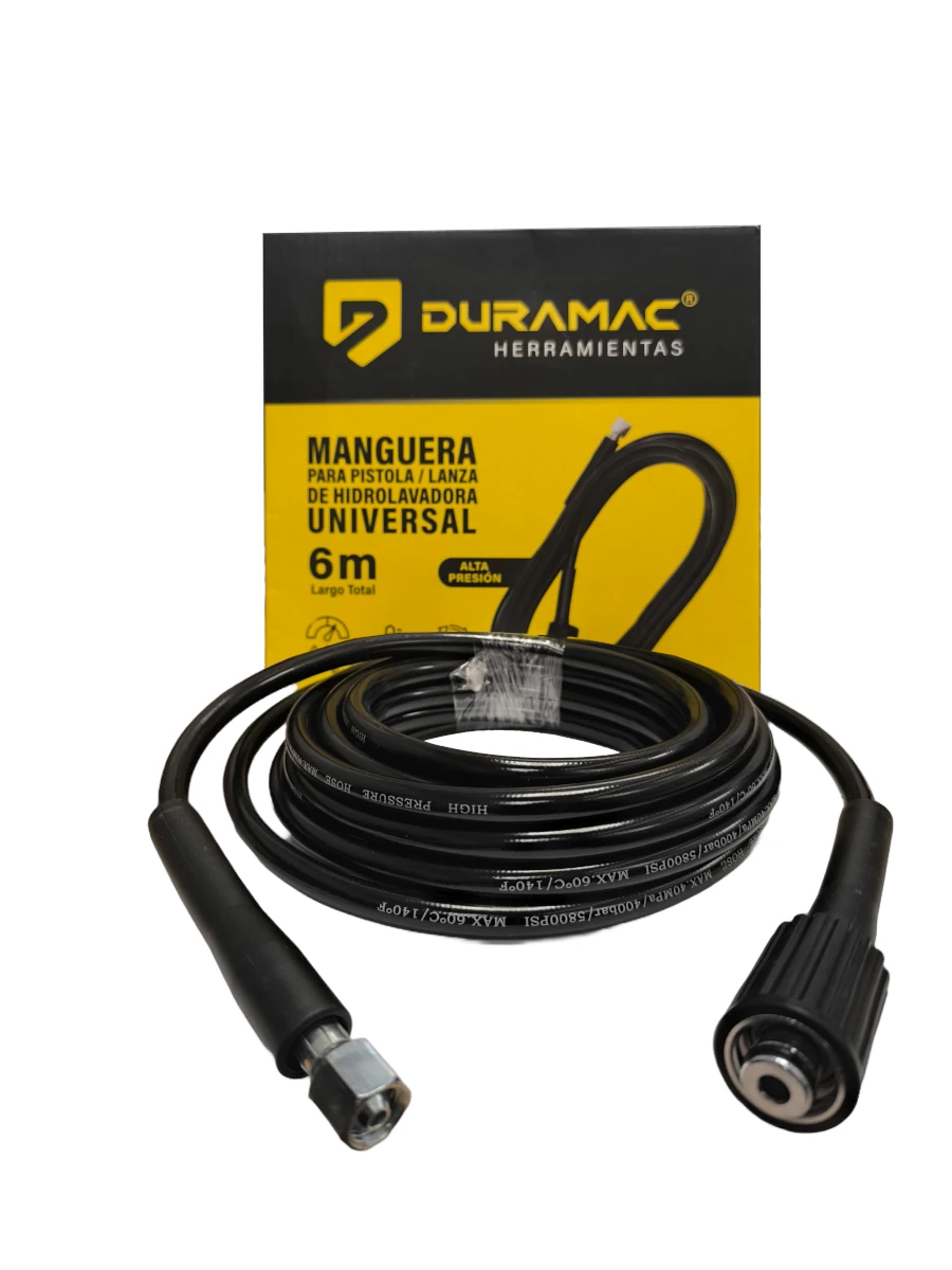 MANGUERA HIDROLAVADORA UNIVERSAL 6 MTS. DURAMAC