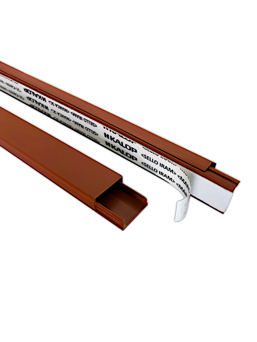 CABLE CANAL MADERA 20X10 CON ADHESIVO 1 METRO