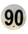 CINTA REFLECTIVA: CIRCULO VELOCIDAD .90 MAX