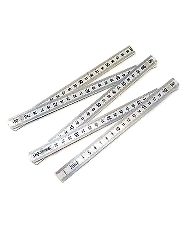 REGLA P/CARPINTERO X 1 MT. PLEGABLE BLANCA