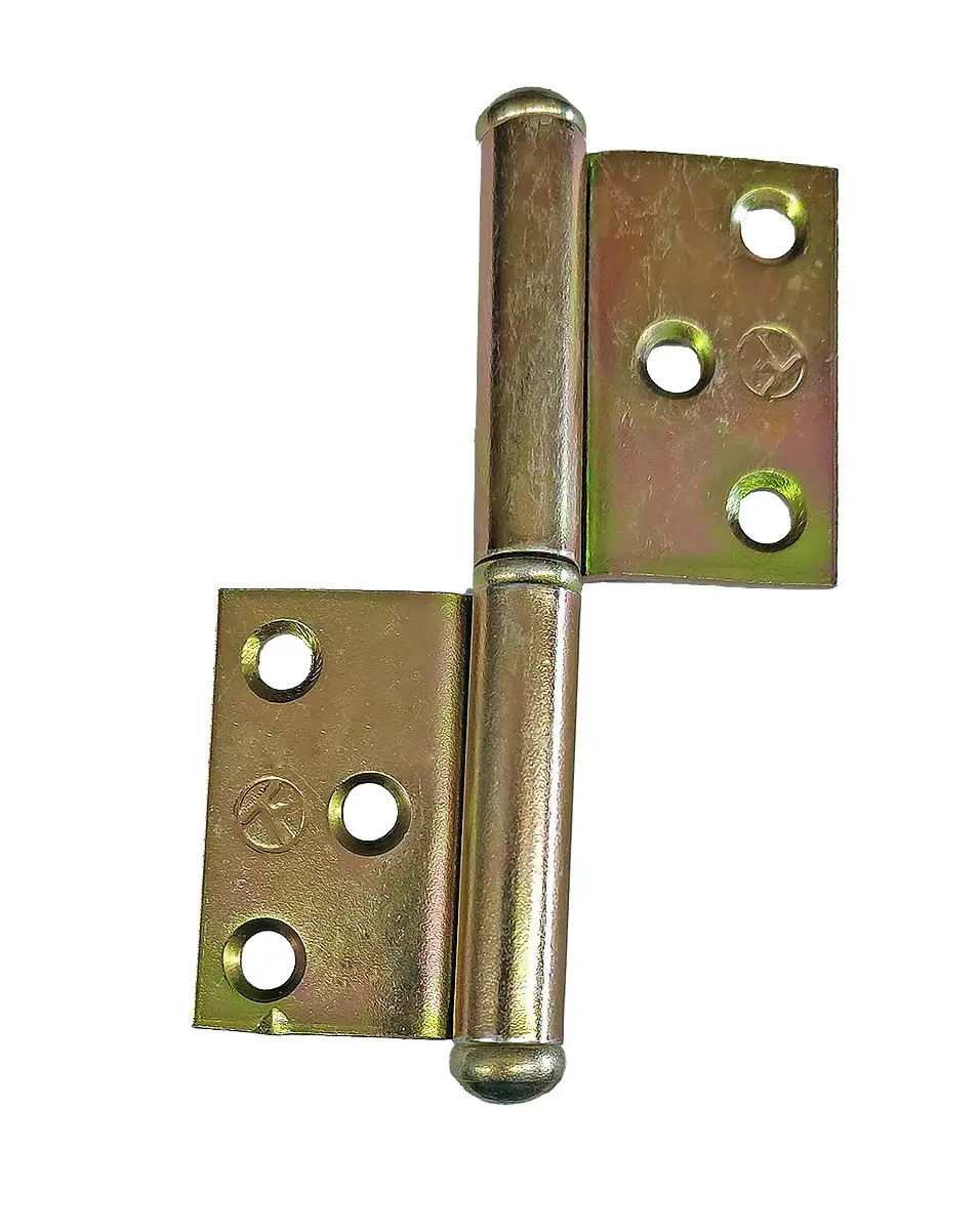 BISAGRA FICHA CARPINTERO 120MM 3 AGUJEROS ZINCADA REVERSIBLE