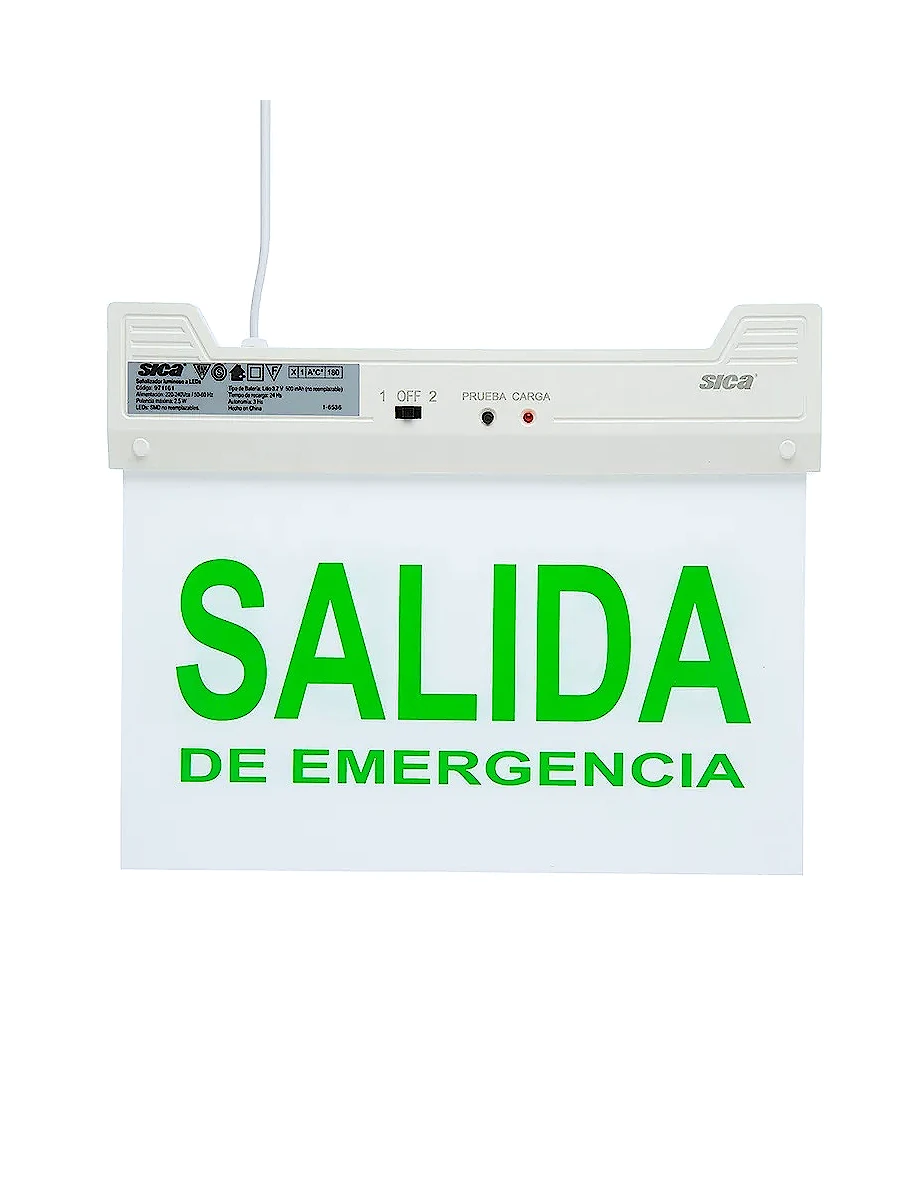 CARTEL DE SALIDA DE EMERGENCIA LUM. SICA
