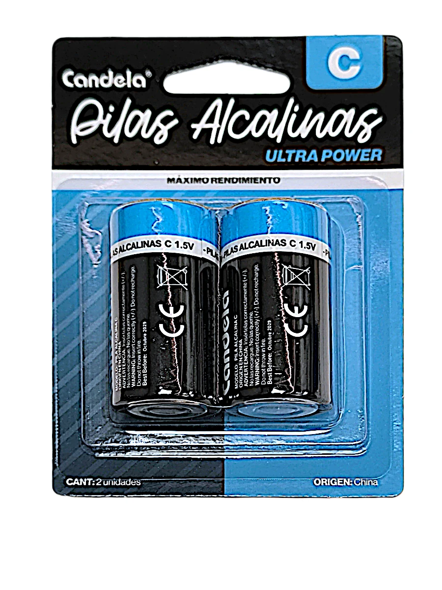 PILA CANDELA ALCALINA C MEDIANA (PRECIO POR BLISTER DE 2 PILAS)