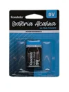 PILA CANDELA ALCALINA BATERIA 9V.
