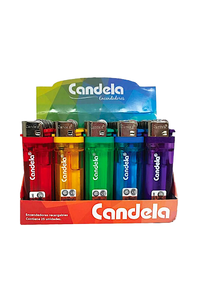 ENCENDEDOR PARA CIGARRILLOS TRANSPARENTE