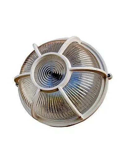 LAMPARA TORTUGA PVC REDONDA VIDRIO BLANCA