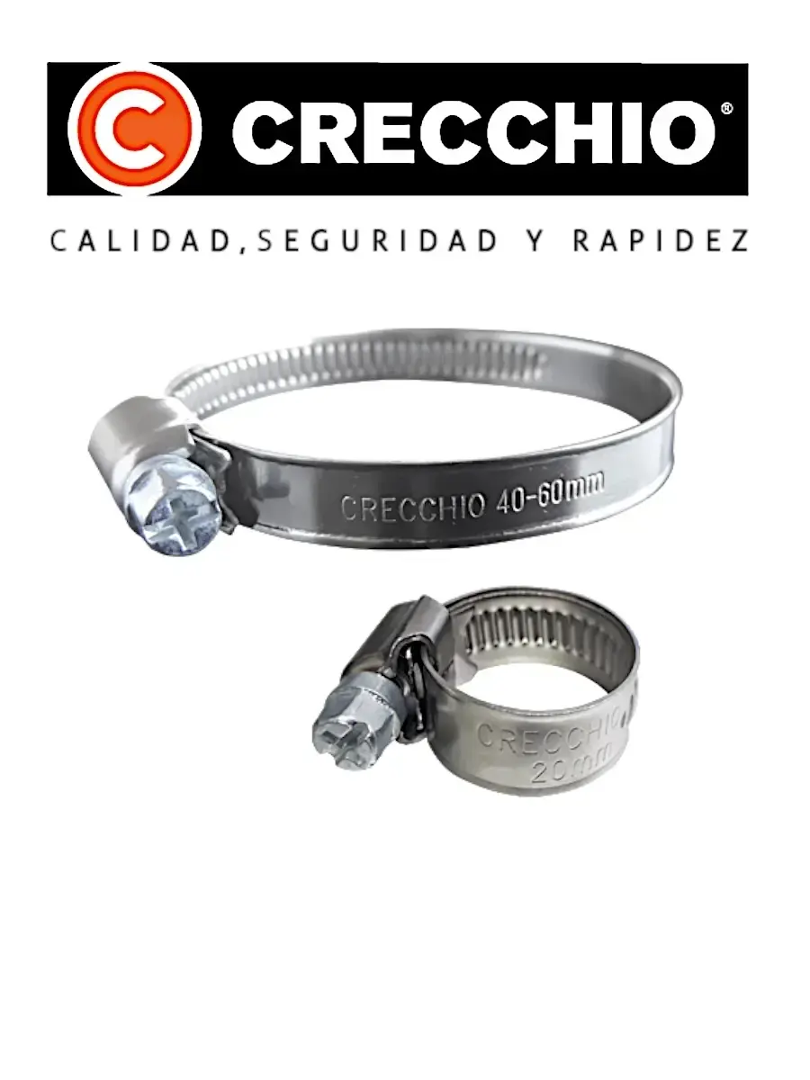 ABRAZADERA 12mm 100-120 ACERO INOXIDABLE