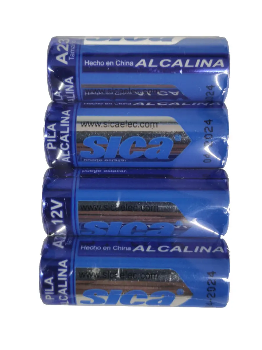 PILA SICA ALCALINA 12V A23 (PRECIO DE BLISTER X 4 PILAS)