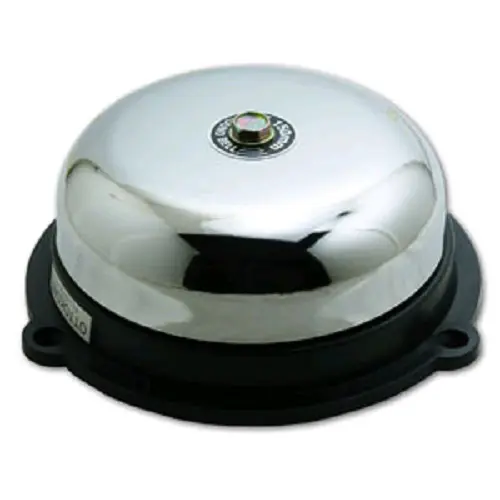 CAMPANA ALARMA DE .5,5 CM A 220V CROMADA