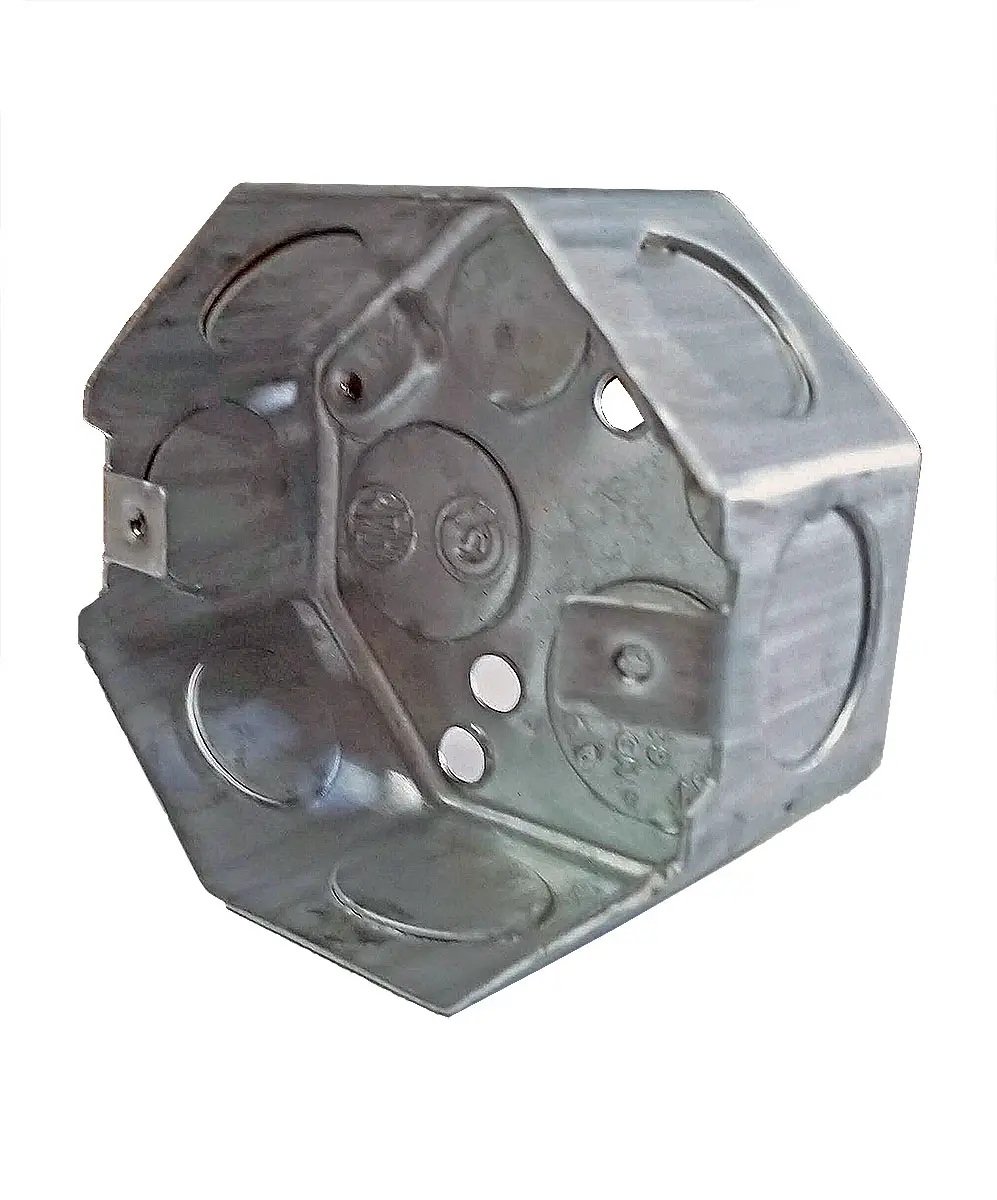 CAJA DE CHAPA 7X7 OCTOGONAL CHICA