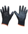 GUANTE BAÑADO DE PU NEGRO T-10 DE POLIESTER