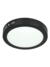 LUMINARIA LED MARCO NEGRO DE SOBREPONER 18w FRIA REDONDA