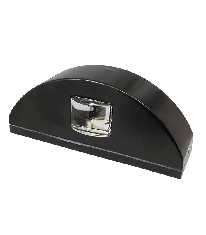 APLIQUE DIFUSOR ALUMINIO SEMICIRCULAR G9