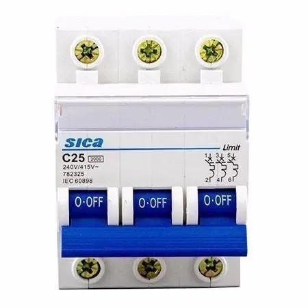 LLAVE TERMICA SICA 3X63A TRIPOLAR