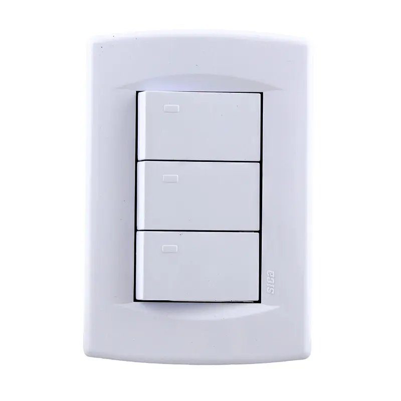 LLAVE EMBUTIR SICA LIFE ARMADA 3 INTERRUPTORES BP