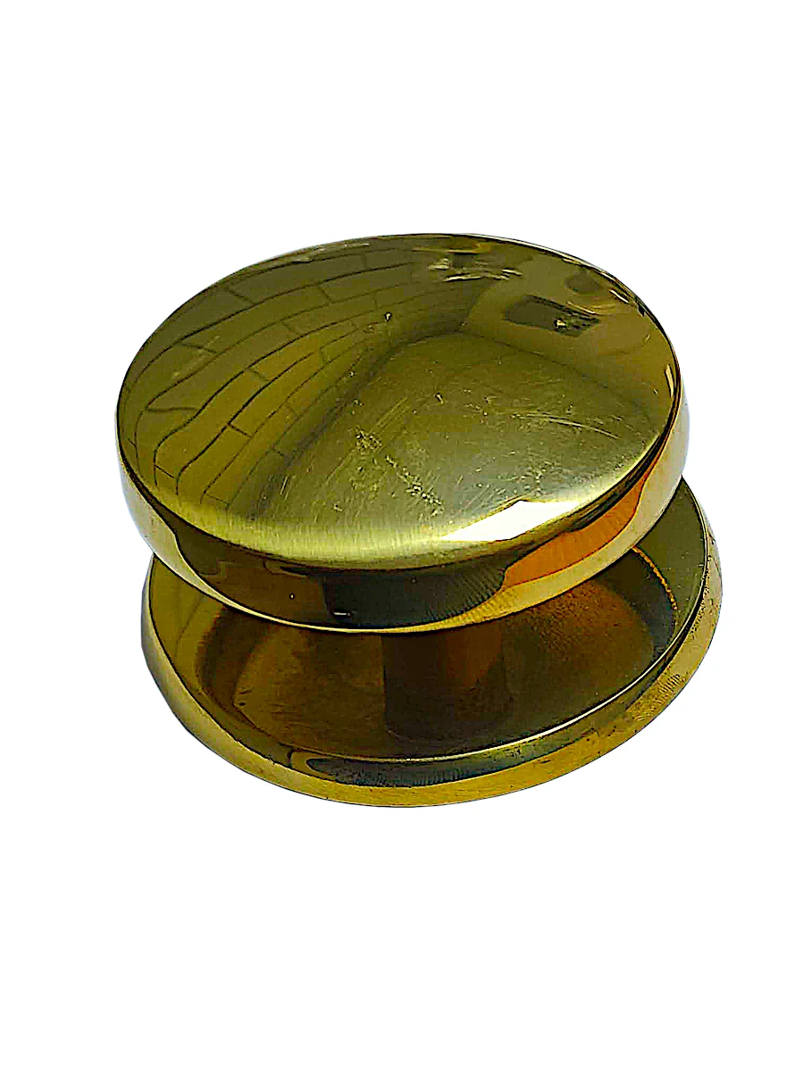 PICAPORTE POMO HONGO FIJO 87X45 BRONCE PULIDO