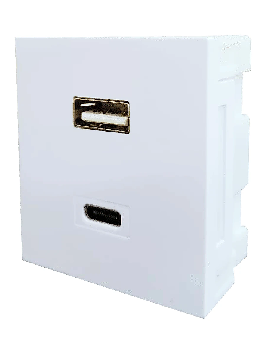 LLAVE EMBUTIR SICA LIFE MODULO USB A + C