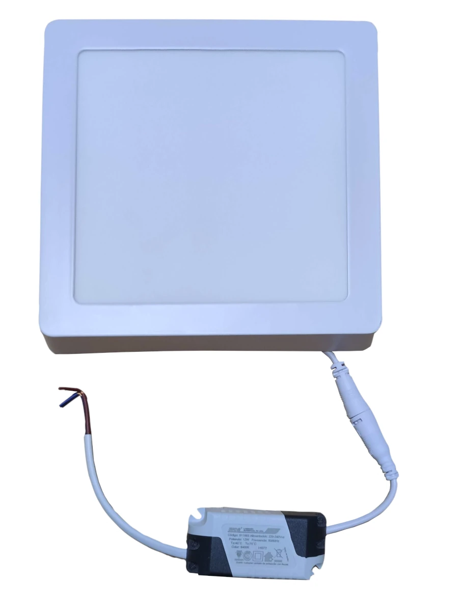 LUMINARIA LED SICA DE SOBREPONER 12w FRIA CUADRADA
