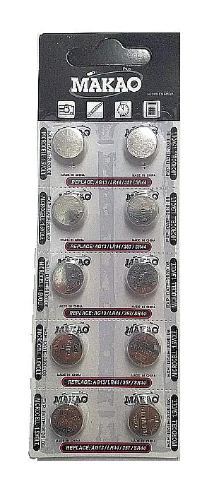 PILA BOTON AG 13 (PRECIO POR BLISTER DE 10 PILAS)