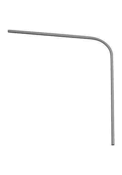 CAÑO ALUMINIO CORTINA BAÑO CURVO 75x175cm