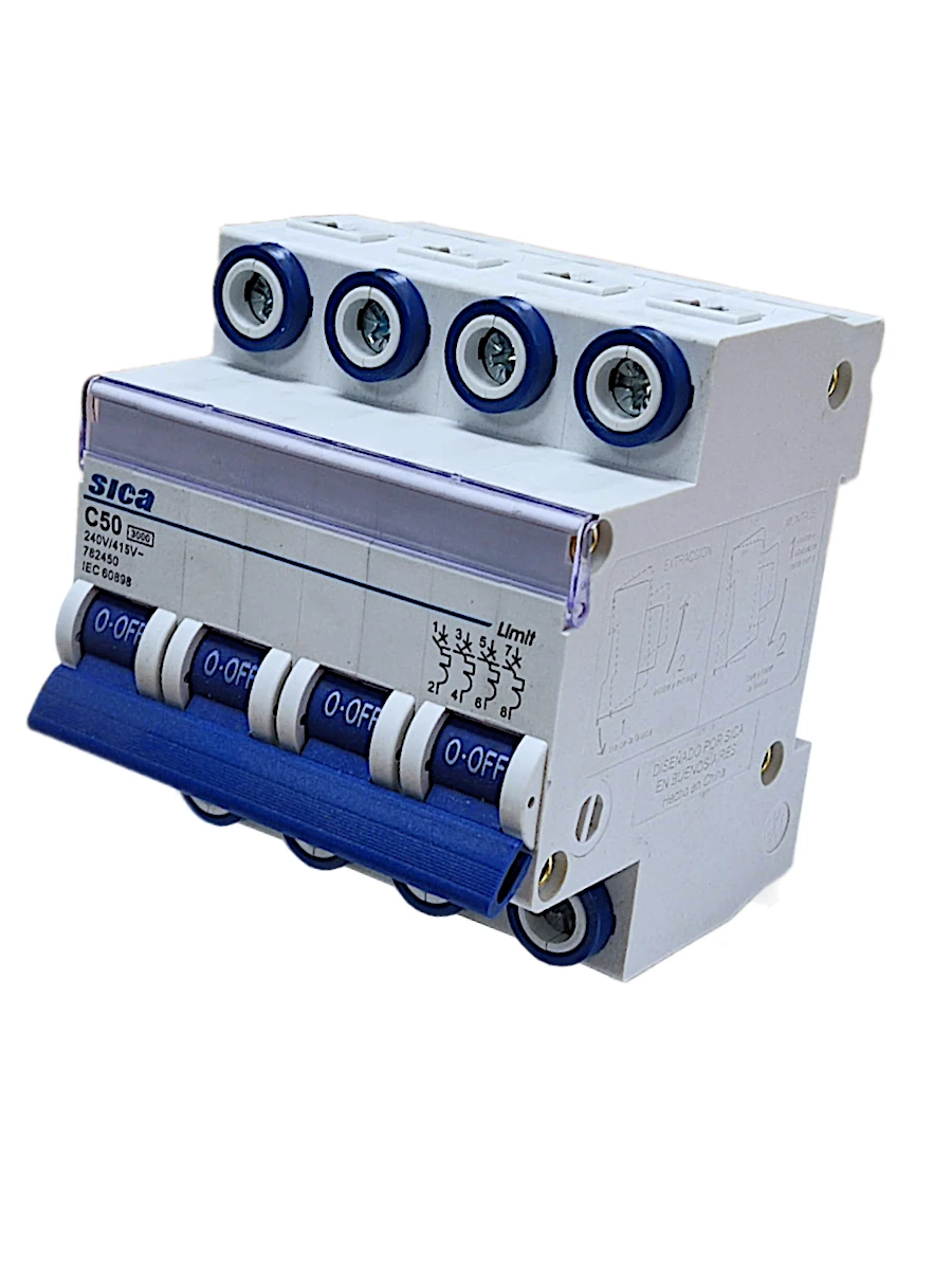 LLAVE TERMICA TETRAPOLAR 4X.50A SICA