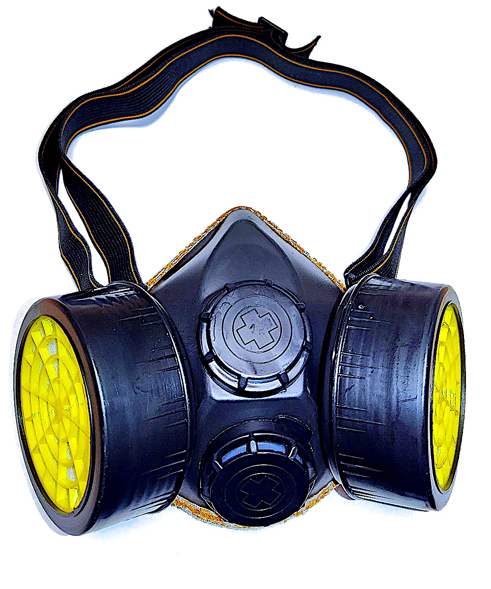 SEMIMASCARA RESPIRATORIA DE 2 TROMPAS C/FILTRO