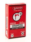 GRAMPA PARA CABLE CHATO N10 x 50U BLANCA