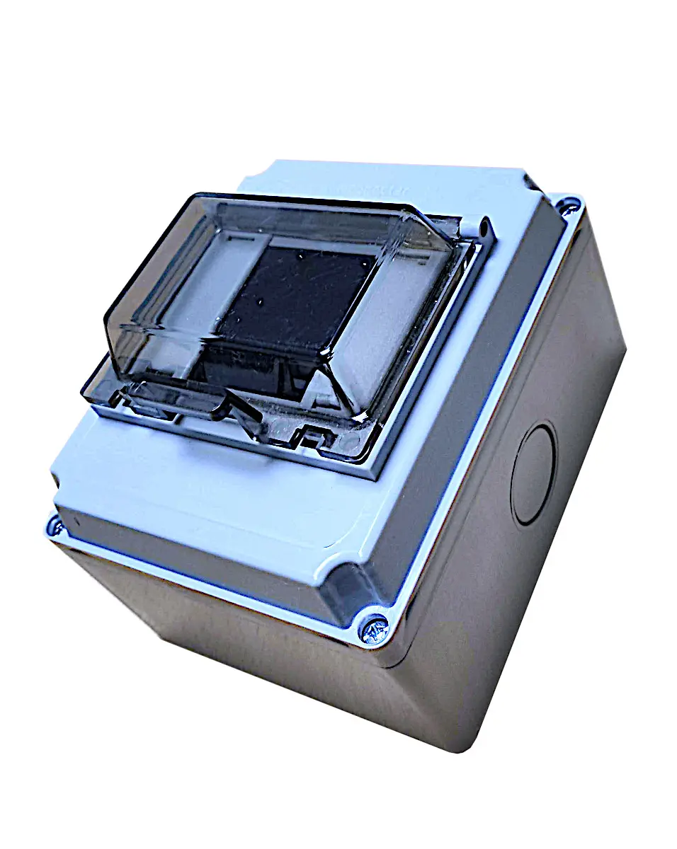 CAJA DIN 04 POLOS EMBUTIR IP65 BAJADA