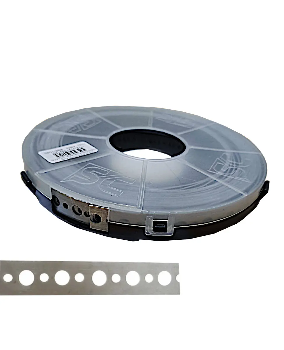 CINTA PARA MONTAJE ELECTRO ZINCADA 5m. FLEJE 1.00 x 18mm.