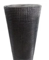MALLA SOLDADA FORRADA PVC NEGRO 13mm x 13mm ESPESOR 0,9mm ROLLO DE 1m x 20m