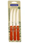 CUCHILLO 5  TRAMONTINA DYNAMIC BLISTER POR 3 PIEZAS