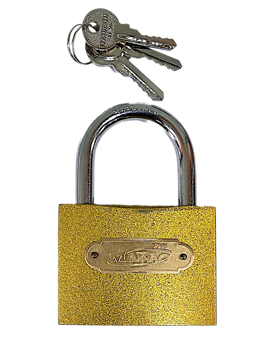 CANDADO DE HIERRO DORADO 70mm