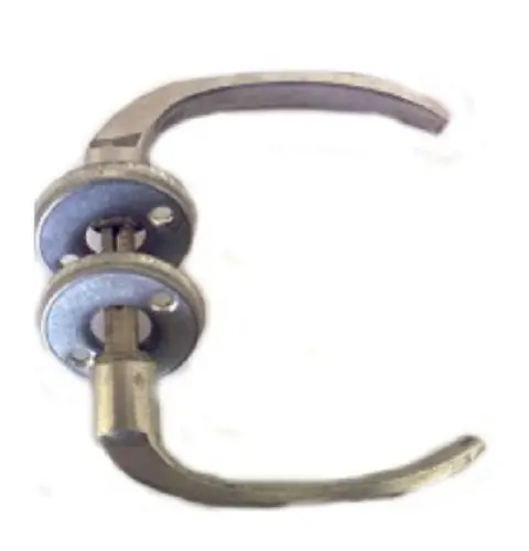 PICAPORTE MINISTERIO ALUMINIO CEPILLADO PERNO MEDIANO 6CM