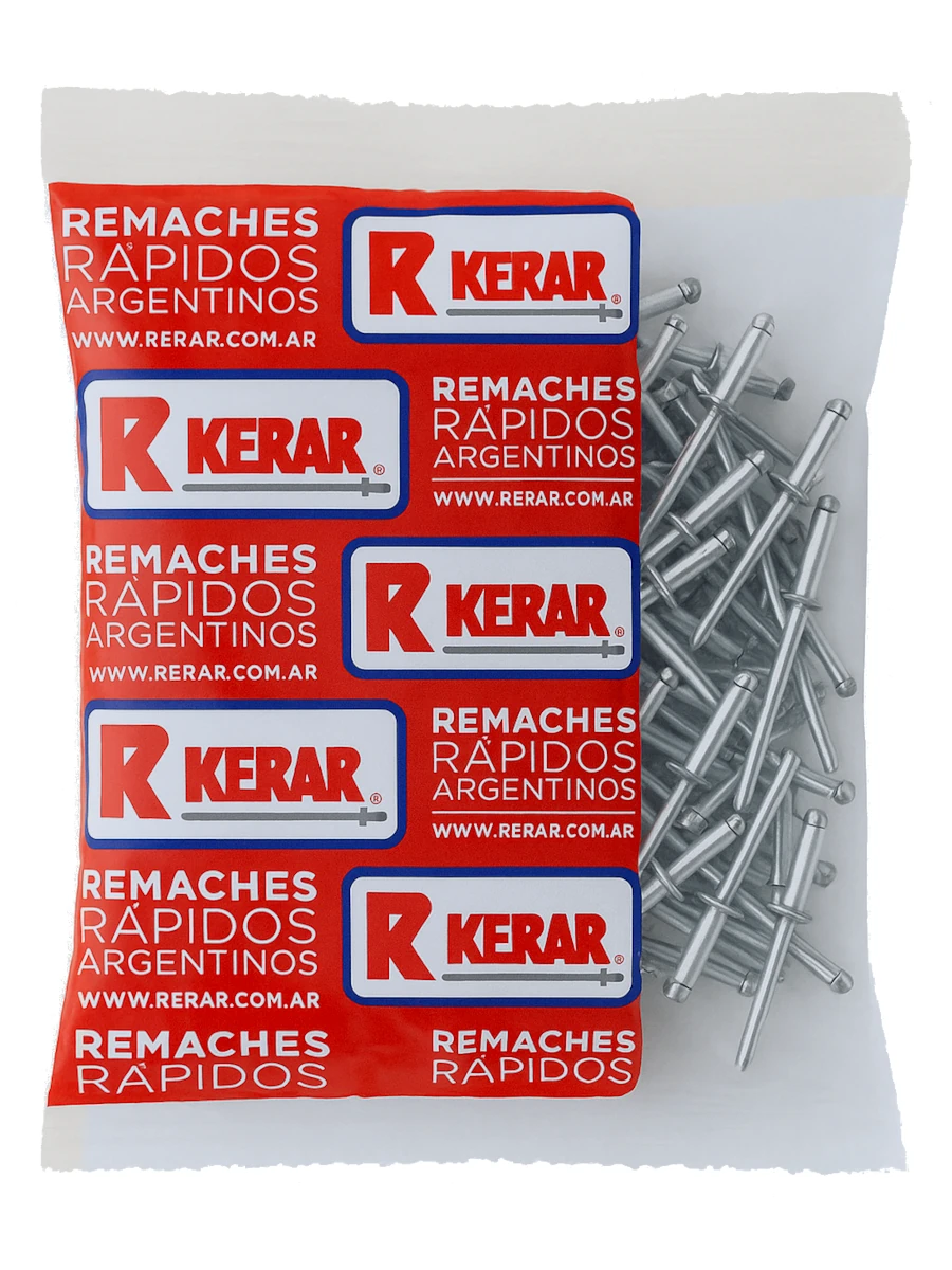 REMACHE DE ALUMINIO 6,0X30 SOBRE X 50 CABEZA NORMAL RERAR