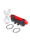 LUZ P/BICI TRASERA CON 5 LEDS RECAGABLE USB