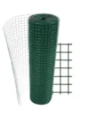 MALLA SOLDADA FORRADA PVC VERDE 13mm x 13mm ESPESOR 0,9mm ROLLO DE 1m x 20m