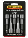 BOCALLAVE MAGNETICO DE 3/8  JUEGO X 5
