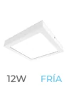 LUMINARIA LED CANDELA DE SOBREPONER 12w FRIA CUADRADA