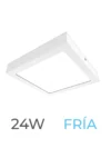 LUMINARIA LED CANDELA DE SOBREPONER 24w FRIA CUADRADA