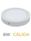 LUMINARIA LED CANDELA DE SOBREPONER 06w CALIDA REDONDA